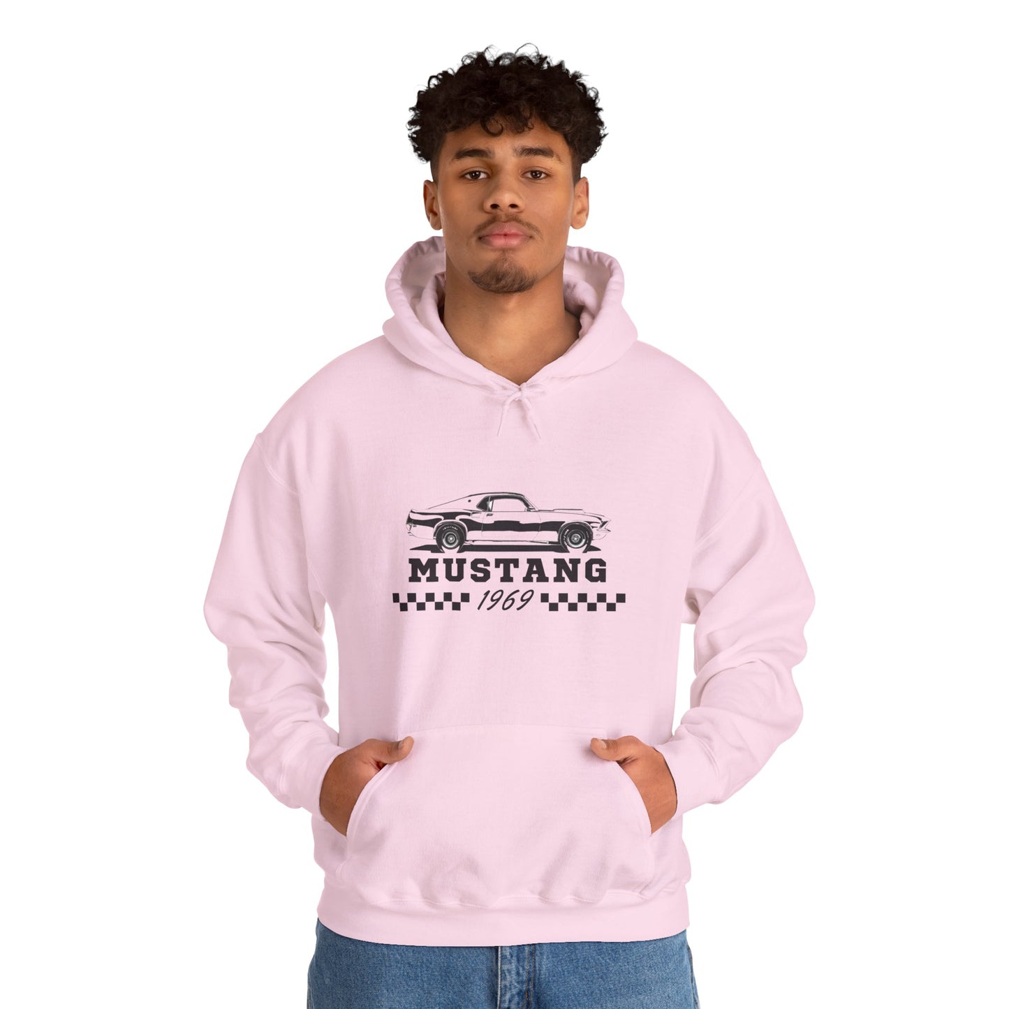 Adult Mustang 1969 Sweatshirt — Vintage Muscle Car Graphic Shirt