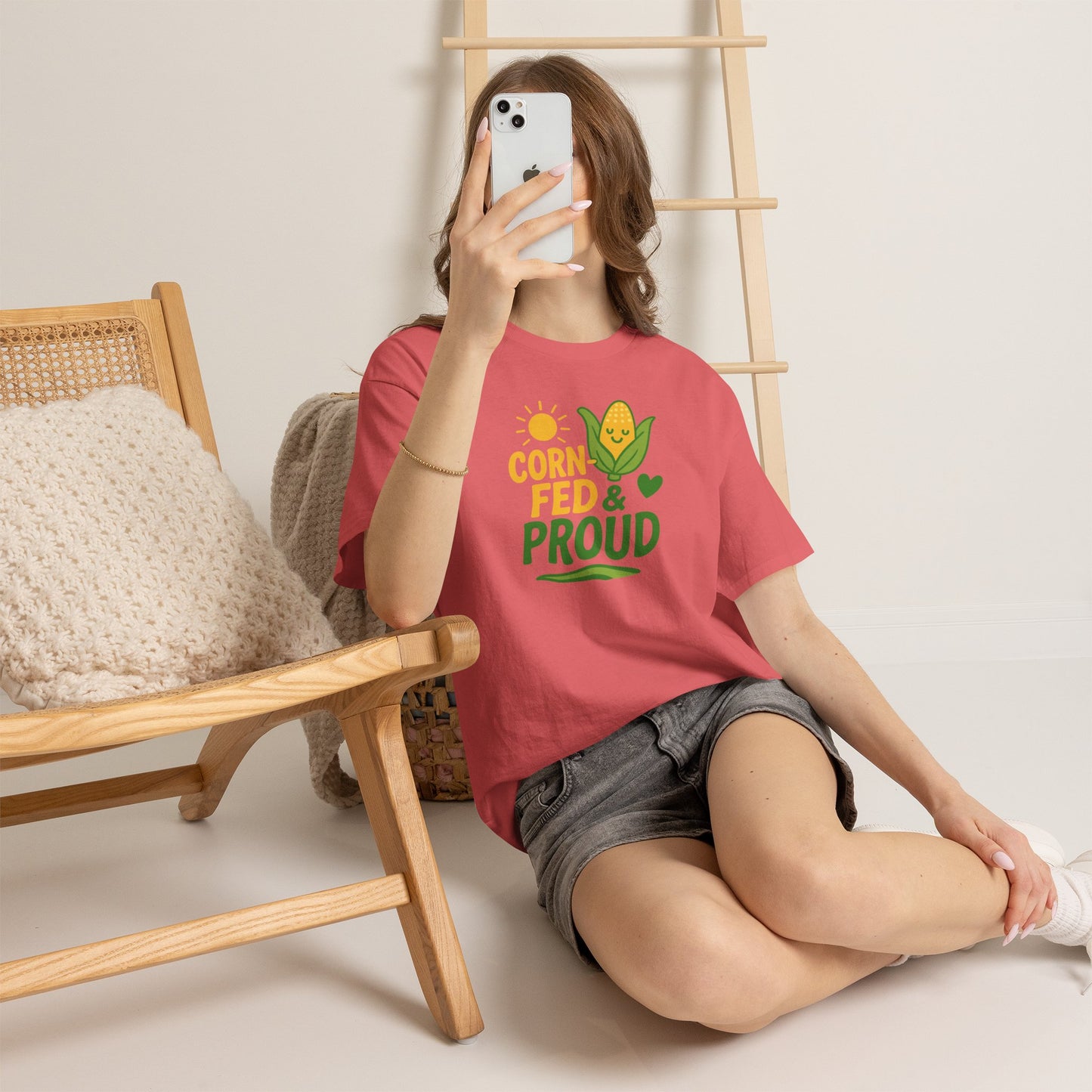 Corny Fed & Proud T-Shirt — Cute Corn Pride Graphic Tee for Farmers & Gardeners