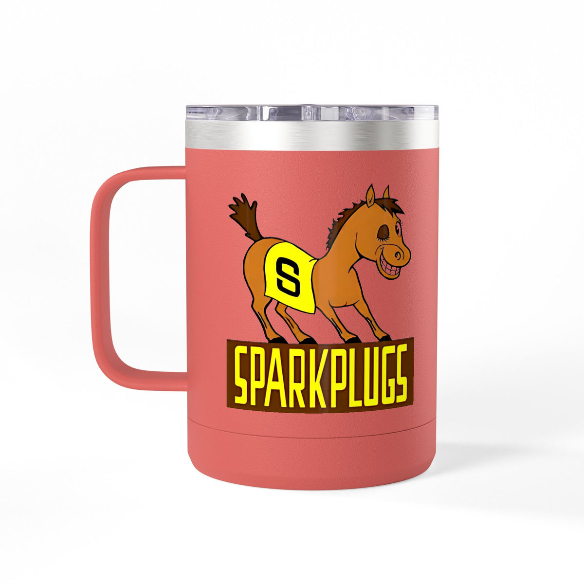 Old School Speedway Logo - 15oz Insulated Coffee Mug Tumbler with Lid