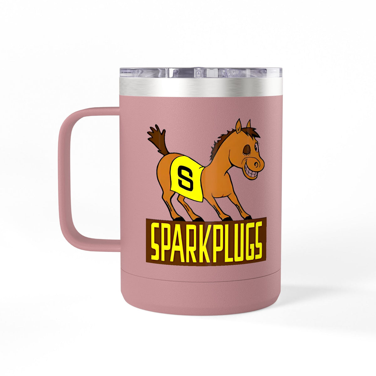 Old School Speedway Logo - 15oz Insulated Coffee Mug Tumbler with Lid