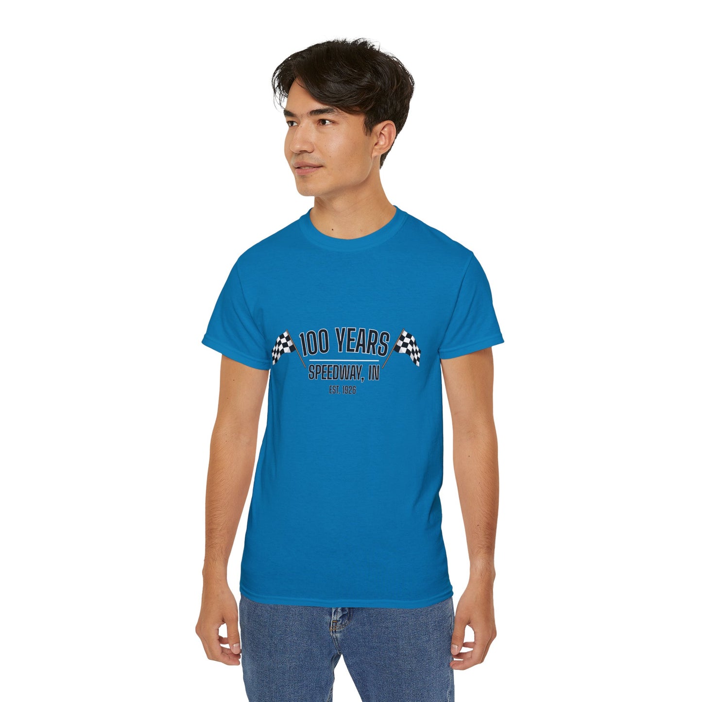 Adult 100th Anniversary - Speedway Flag Tee