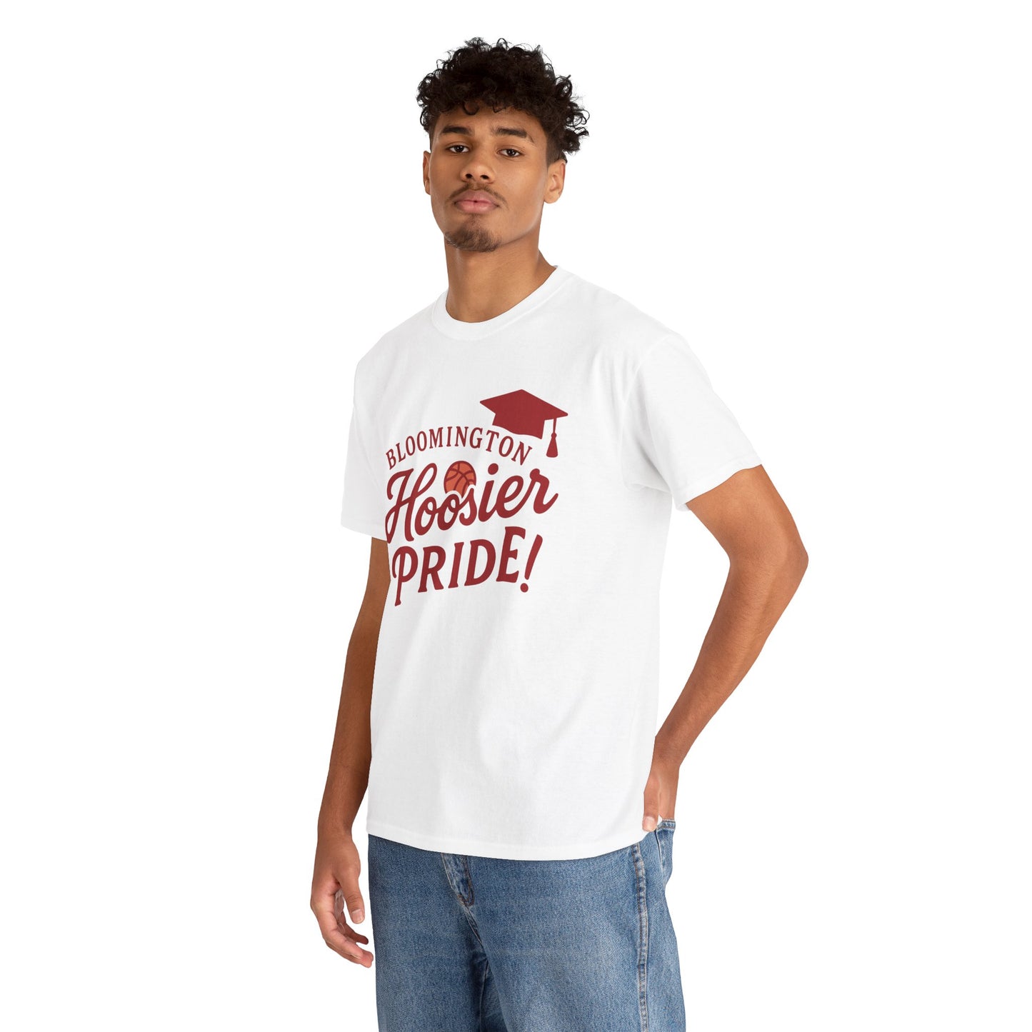 Bloomington Hoosier Pride T-Shirt — Graduation Cap College Tee