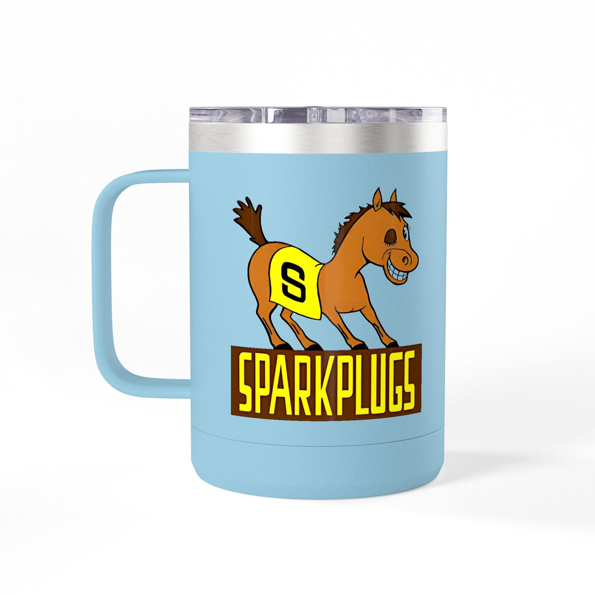 Old School Speedway Logo - 15oz Insulated Coffee Mug Tumbler with Lid