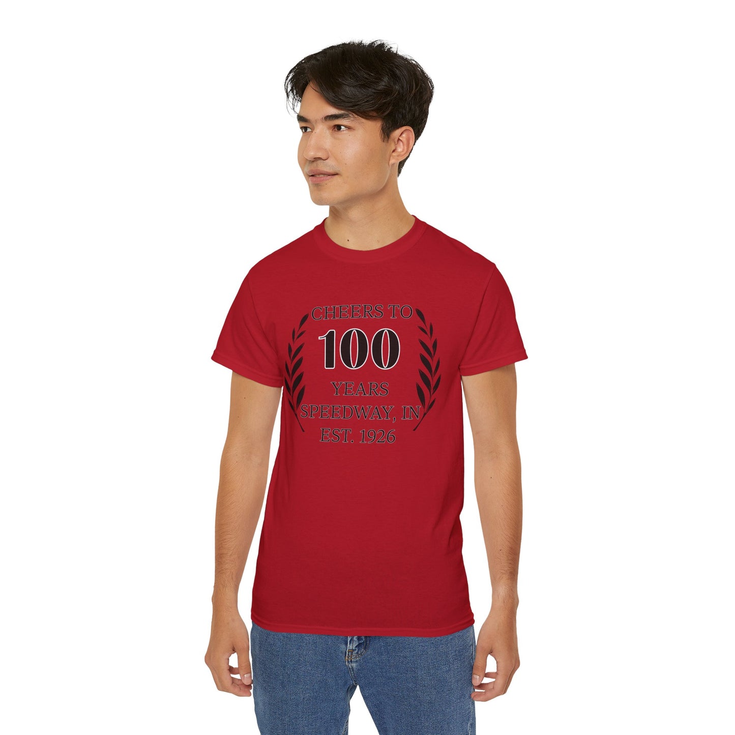 Adult 100th Anniversary - Speedway Cheers Tee