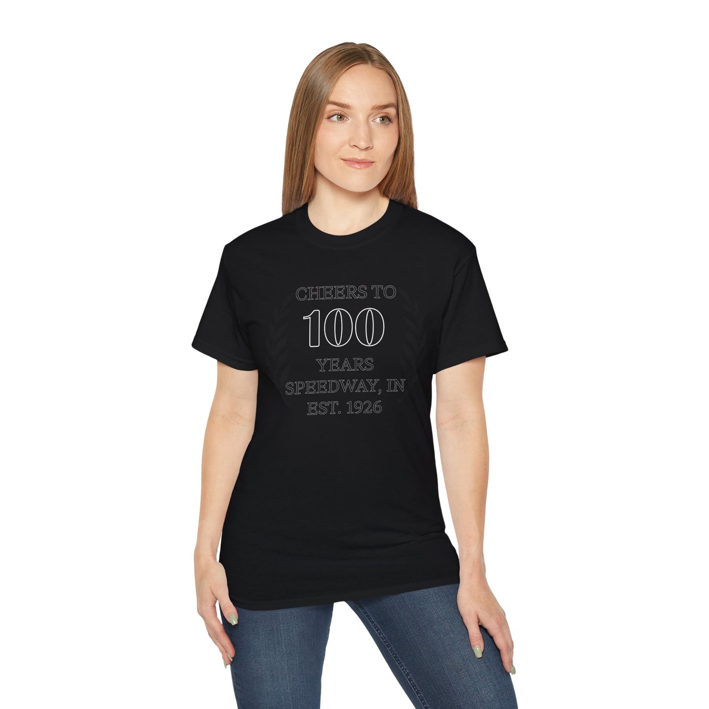 Adult 100th Anniversary - Speedway Cheers Tee