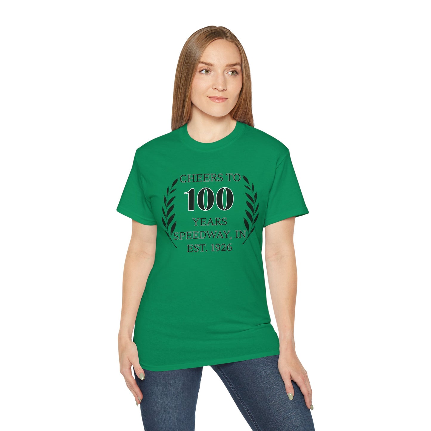 Adult 100th Anniversary - Speedway Cheers Tee