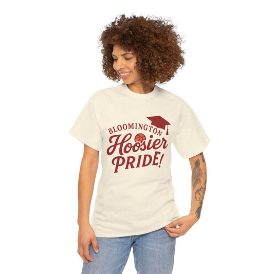 Bloomington Hoosier Pride T-Shirt — Graduation Cap College Tee