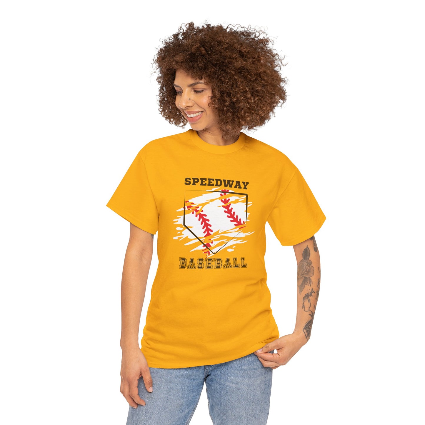 Speedway Baseball T-Shirt — Vintage Distressed Baseball