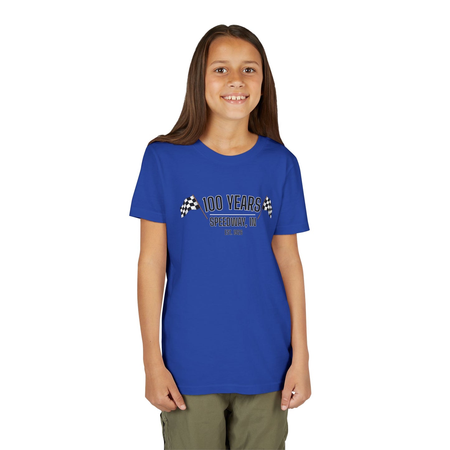 Youth 100th Anniversary - Speedway Flag Tee