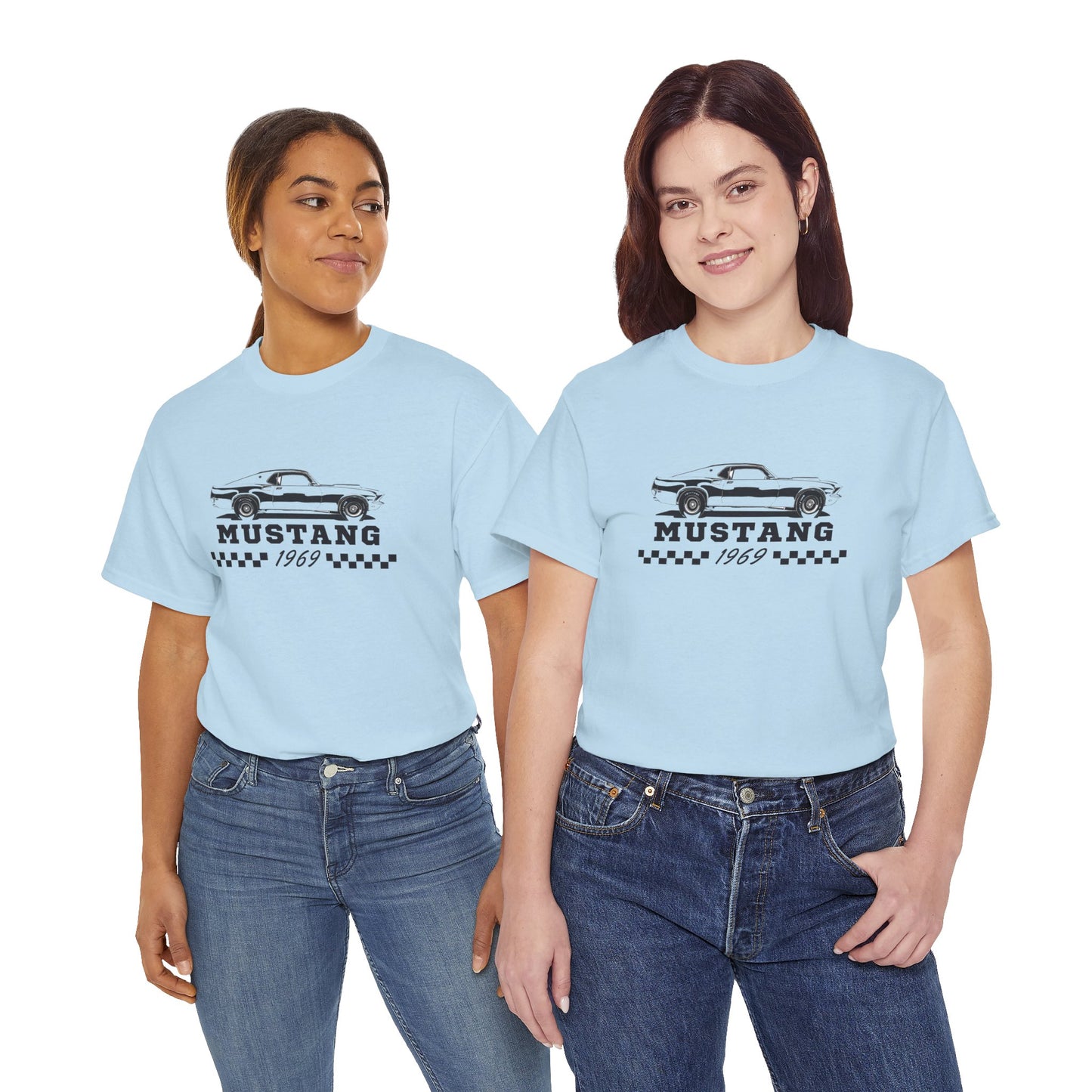 Adult Mustang 1969 Tee — Vintage Muscle Car Graphic Shirt