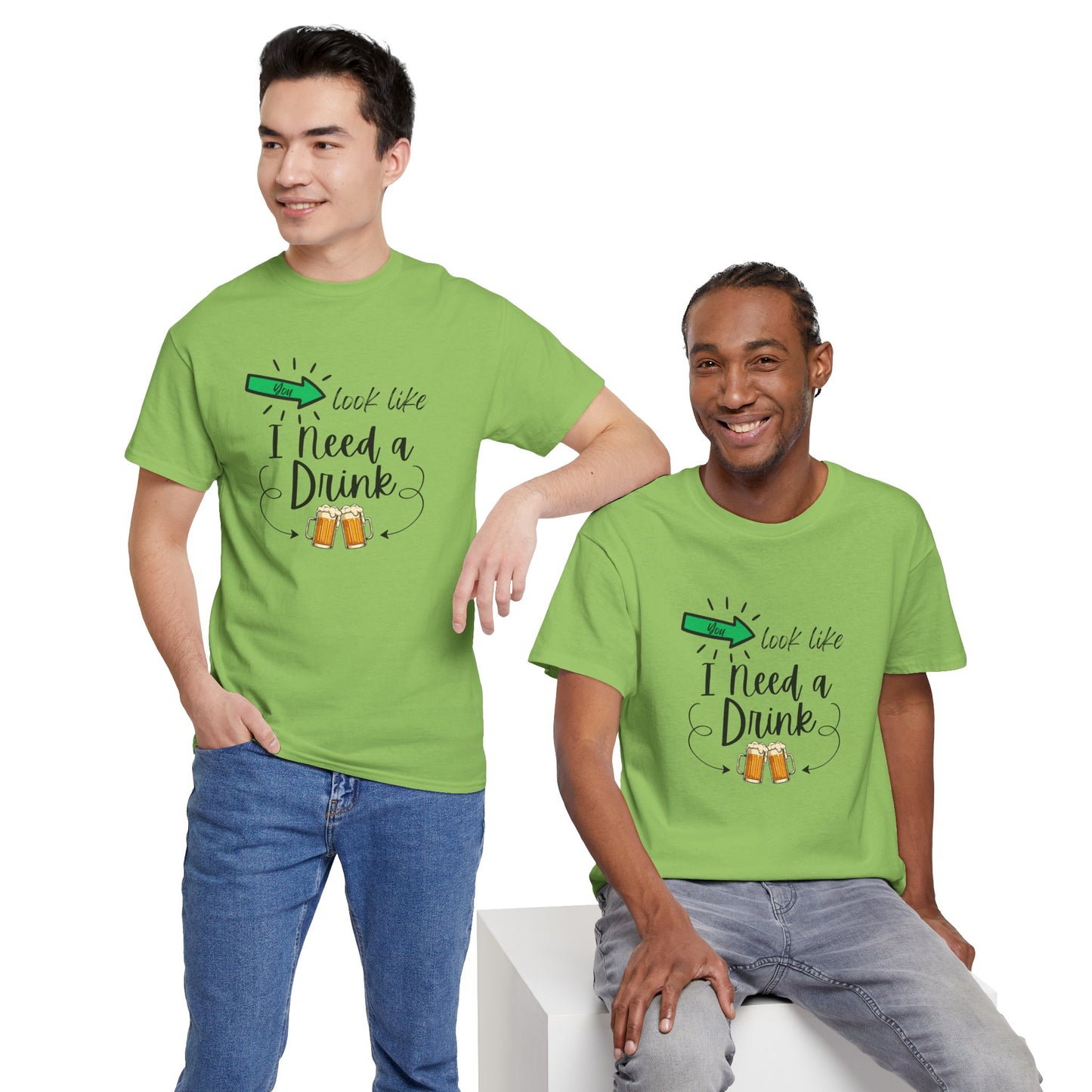 Adult I Need a Drink T-Shirt — Funny Graphic Tee