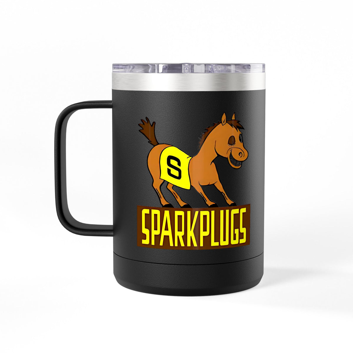 Old School Speedway Logo - 15oz Insulated Coffee Mug Tumbler with Lid