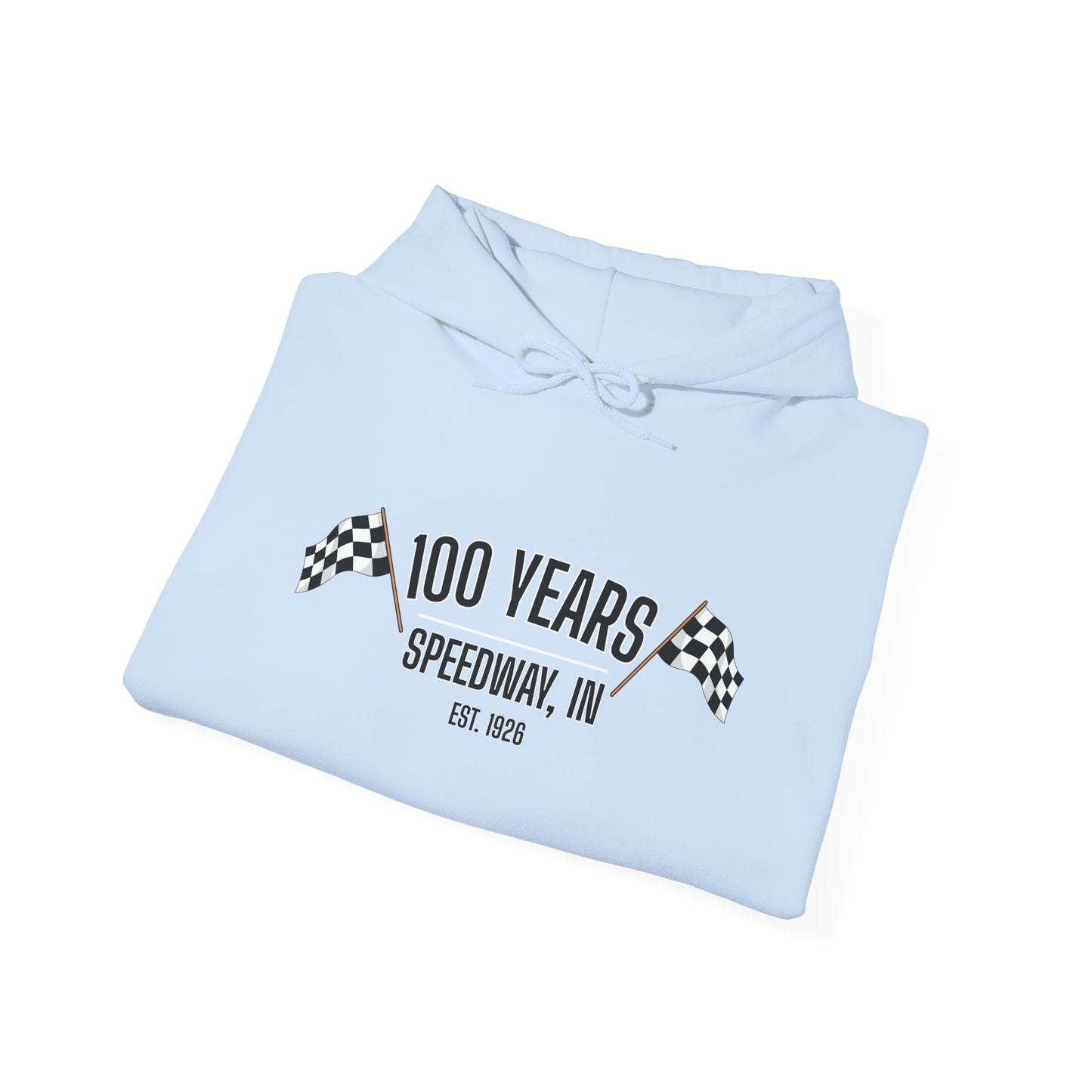 Adult 100th Anniversary - Speedway Flag Hoodie