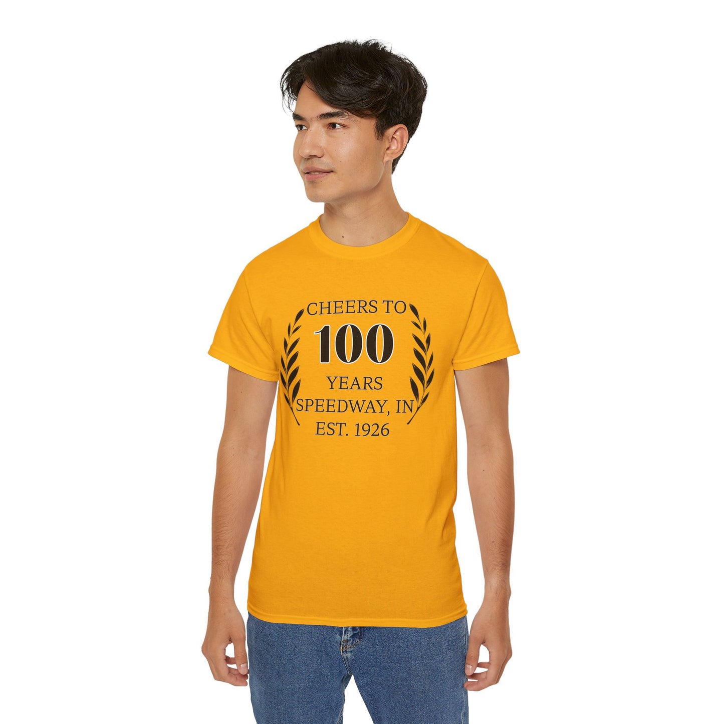 Adult 100th Anniversary - Speedway Cheers Tee