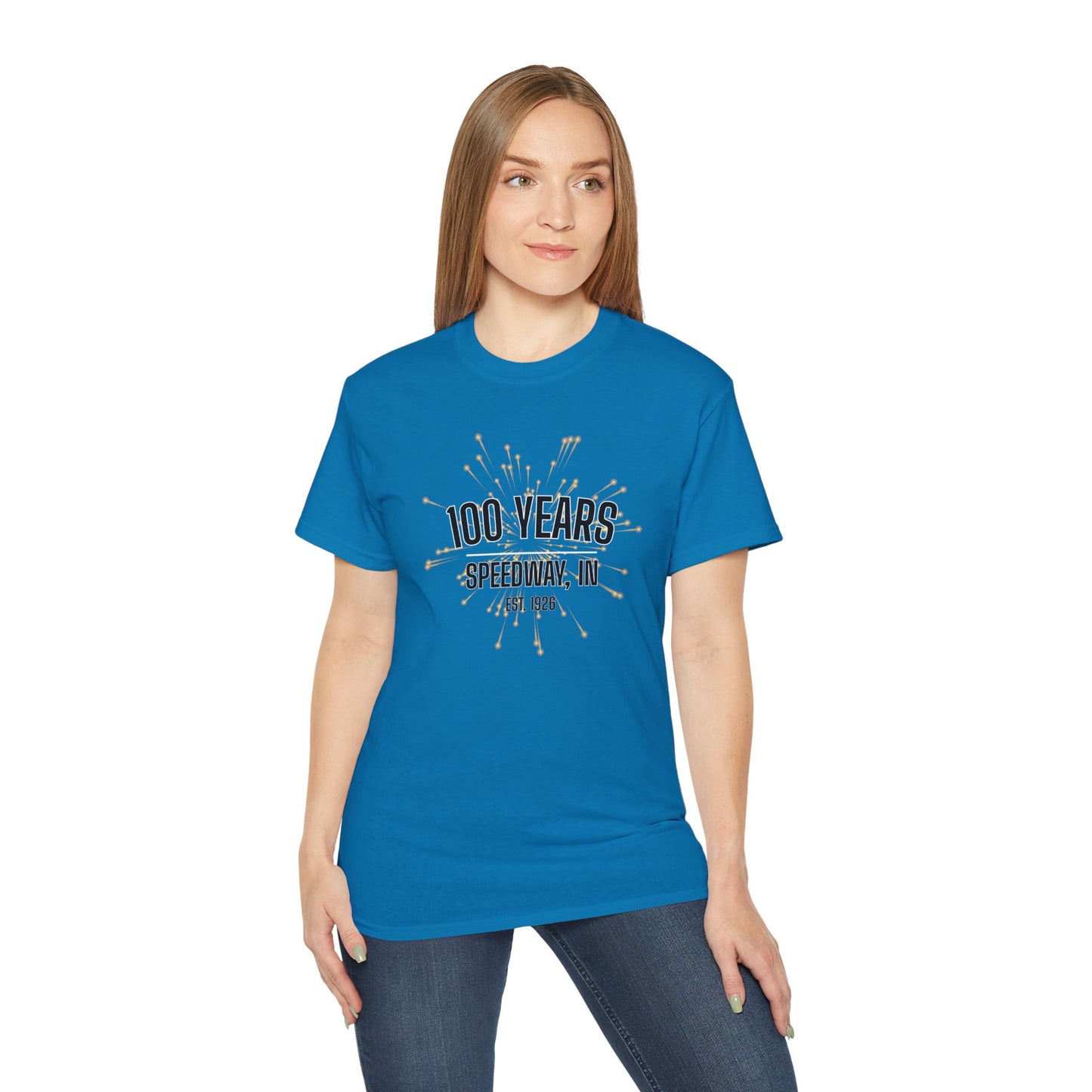 Adult 100th Anniversary - Speedway Firework Tee
