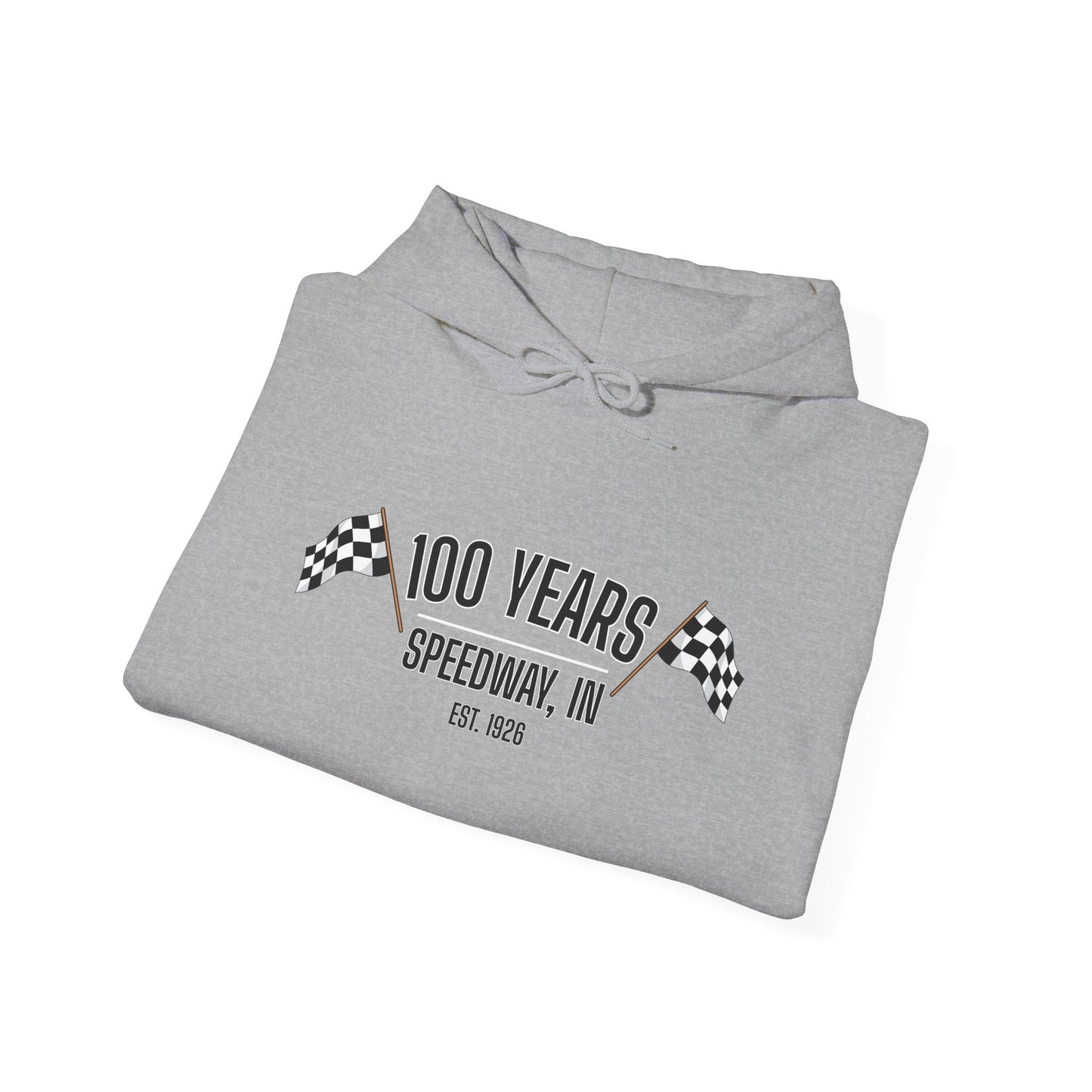 Adult 100th Anniversary - Speedway Flag Hoodie