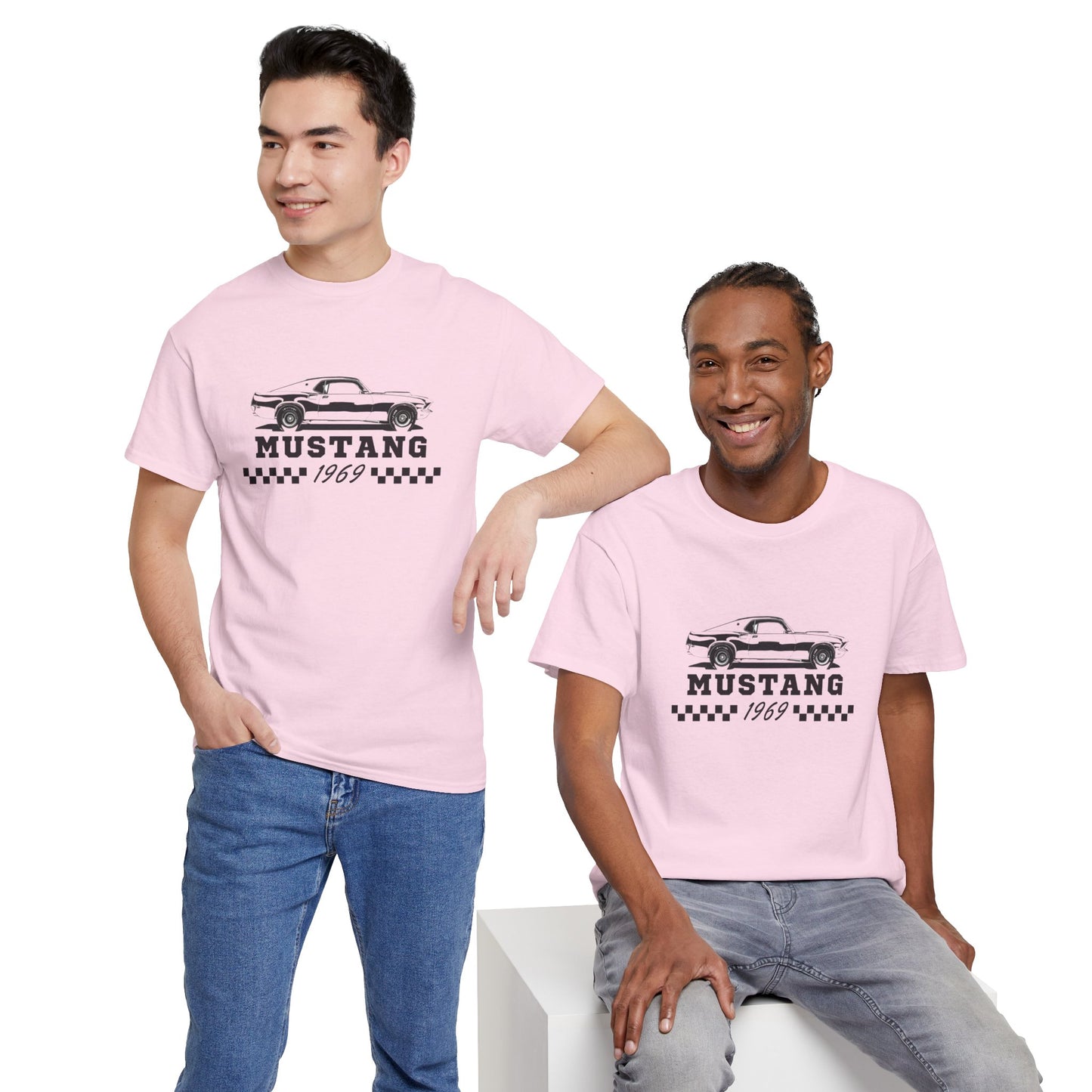 Adult Mustang 1969 Tee — Vintage Muscle Car Graphic Shirt